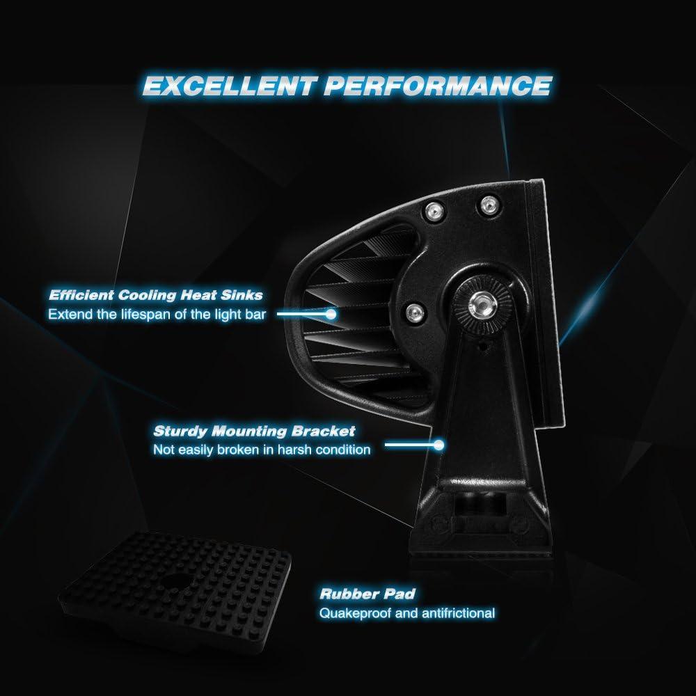 imageNilight 6PCS 22quot 120W LED Light Bars Flood Spot Combo Work Light Driving Lights Fog Lamp Off Road Lighting for SUV Ute ATV Truck 4x4 Boat