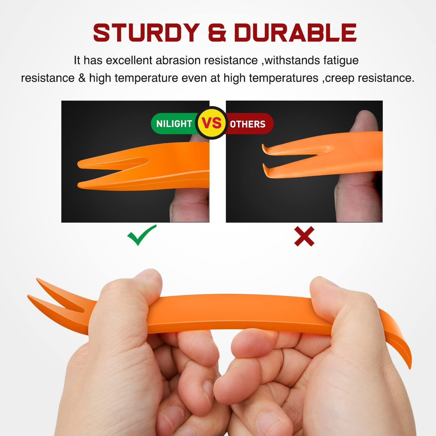 imageNilight 700Pcs Car Push Retainer Clips ampamp Auto Fasteners Assortment 30 Most Popular Sizes Nylon Bumper Fender Rivets with 10 Cable Ties and Remover for Toyota GM Ford Toyota Honda Chryslerblack