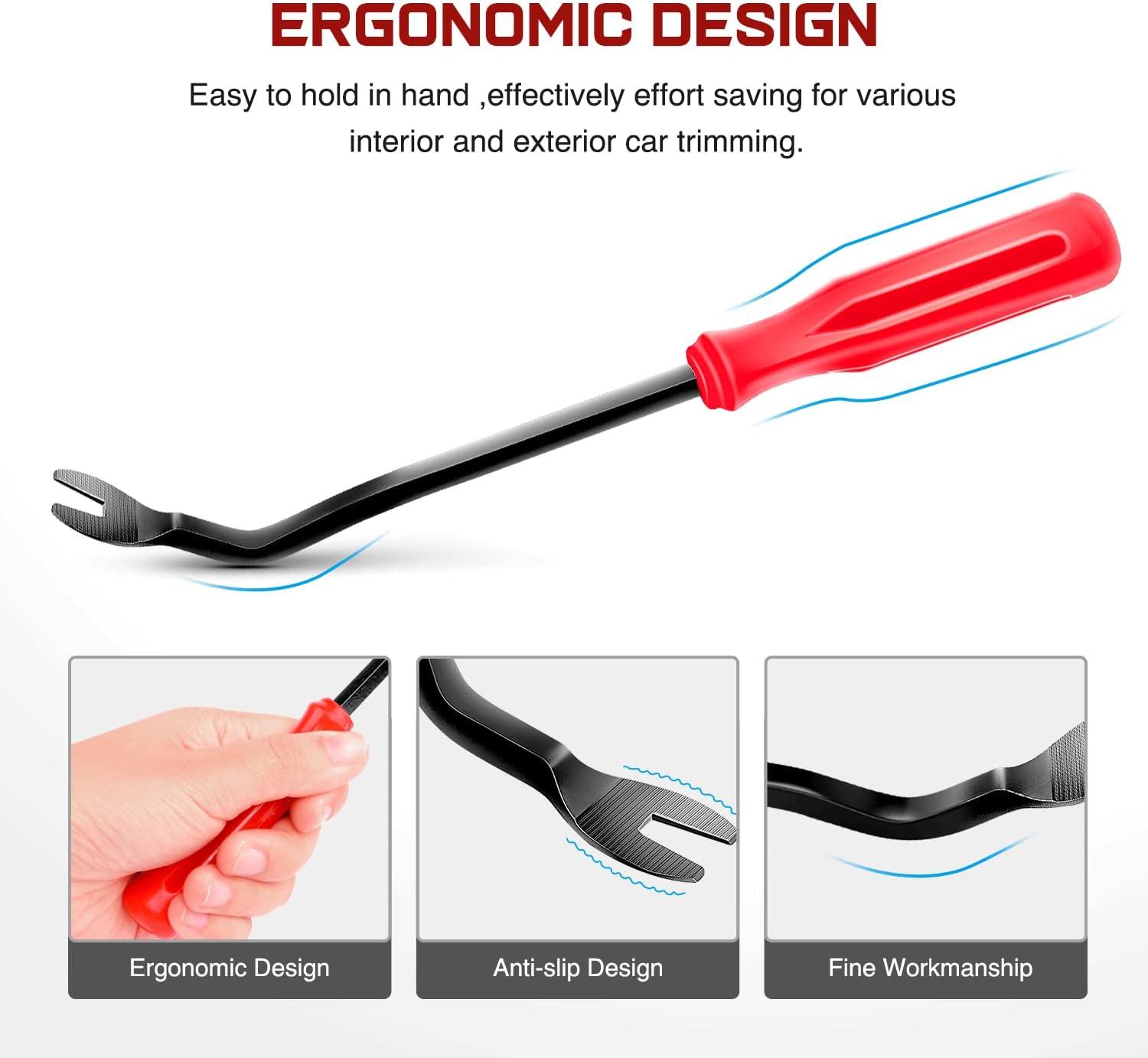 imageNilight 700Pcs Car Push Retainer Clips ampamp Auto Fasteners Assortment 30 Most Popular Sizes Nylon Bumper Fender Rivets with 10 Cable Ties and Remover for Toyota GM Ford Toyota Honda Chrysler420Pcs Clips Remover