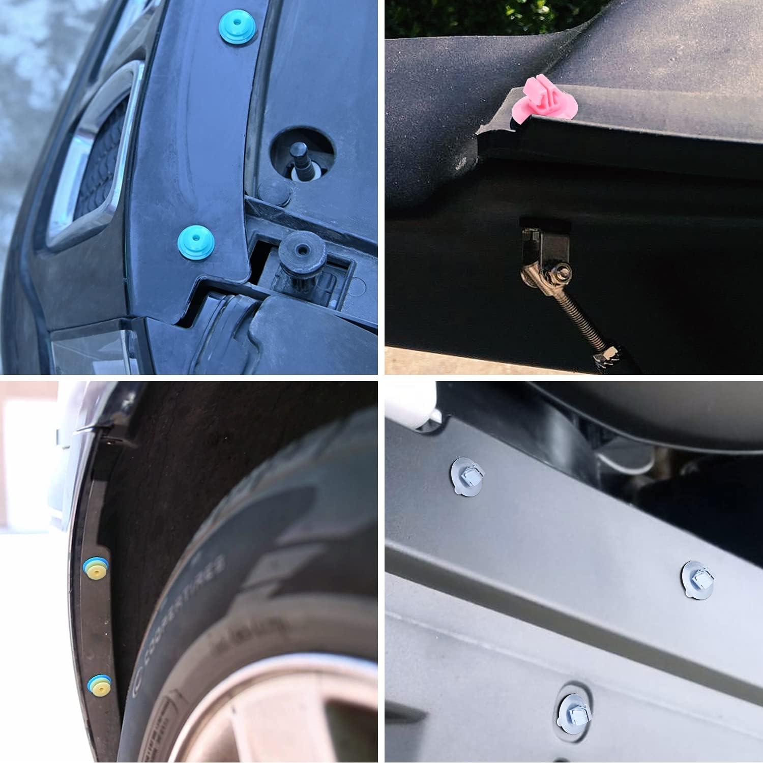 imageNilight 700Pcs Car Push Retainer Clips ampamp Auto Fasteners Assortment 30 Most Popular Sizes Nylon Bumper Fender Rivets with 10 Cable Ties and Remover for Toyota GM Ford Toyota Honda Chrysler420Pcs Clips Remover