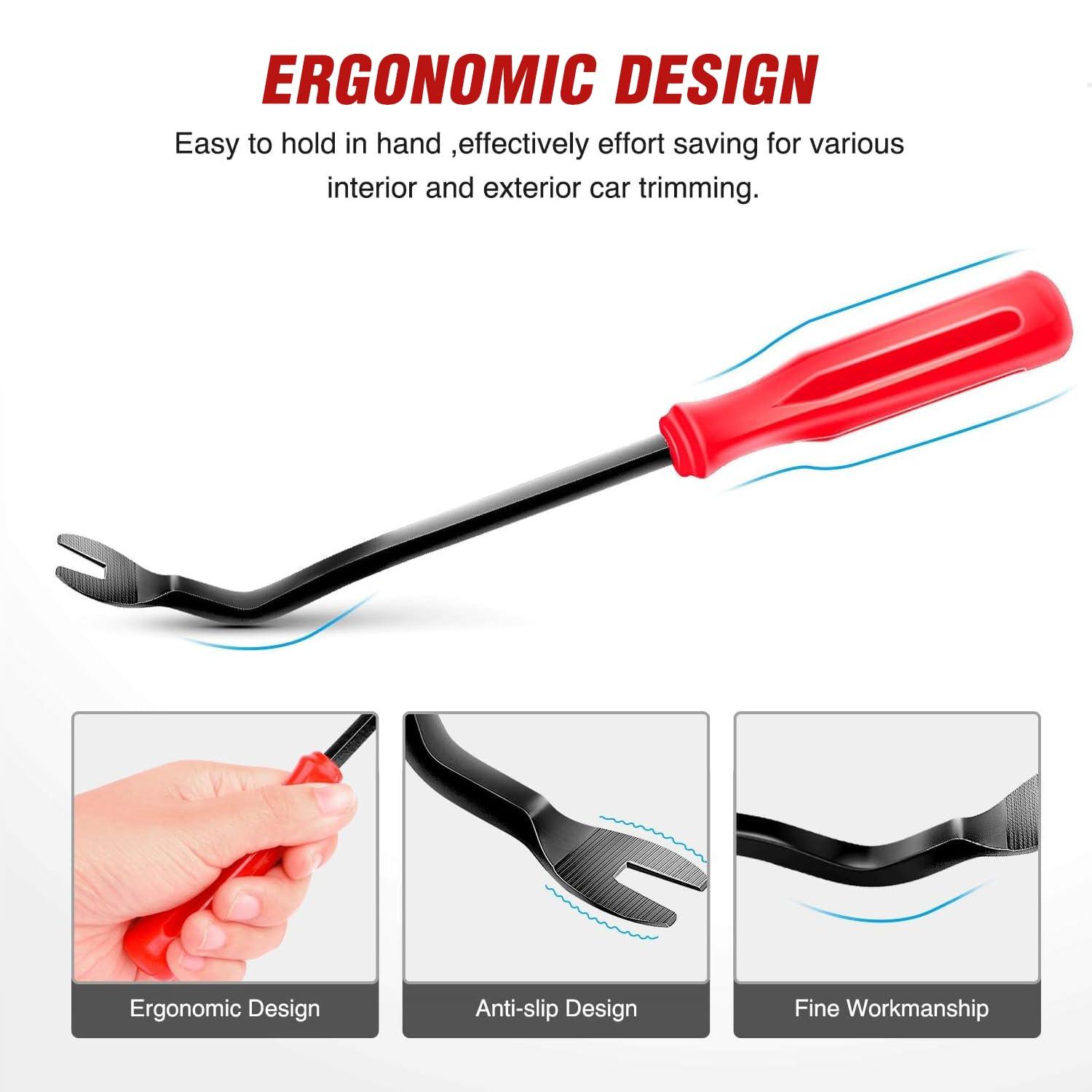 imageNilight 845Pcs Car Push Retainer Clips Auto Fasteners Assortment 24 Most Popular Sizes Nylon Bumper Fender Rivets with 10 Cable Ties and Fasteners Remover for GM Ford Lexus Honda Chrysler Mazda131Pcs Clips Remover