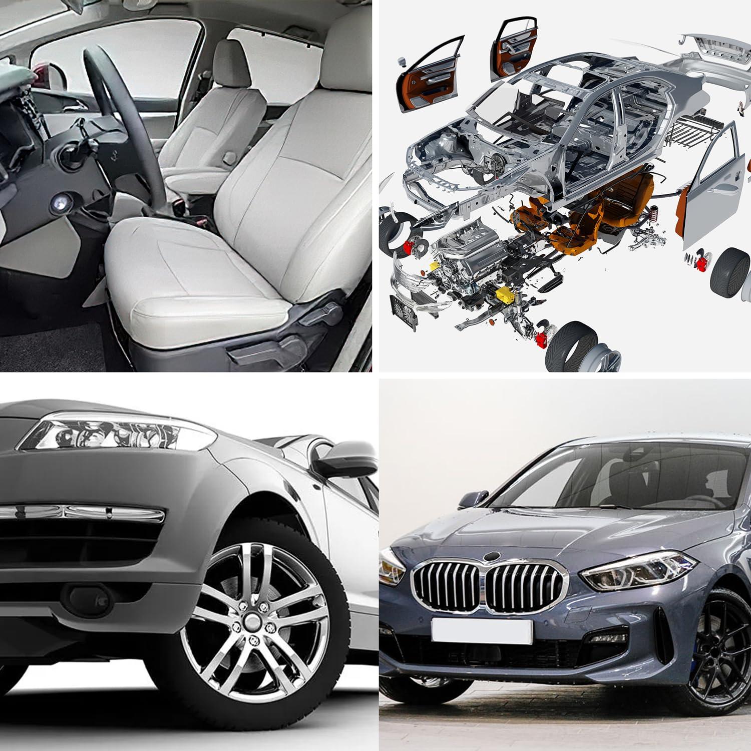 imageNilight 845Pcs Car Push Retainer Clips Auto Fasteners Assortment 24 Most Popular Sizes Nylon Bumper Fender Rivets with 10 Cable Ties and Fasteners Remover for GM Ford Lexus Honda Chrysler Mazda170Pcs UClip Remover