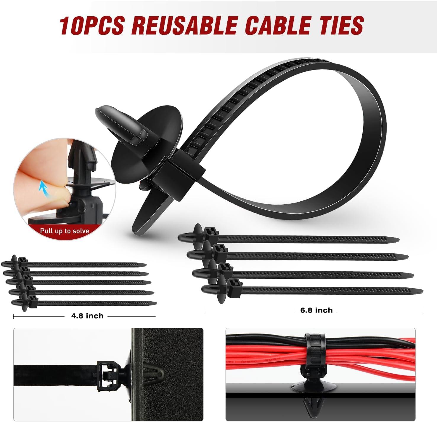 imageNilight 860Pcs Car Push Retainer Clips ampamp Auto Fasteners Assortment 26 Most Popular Sizes Nylon Bumper Fender Rivets with 10 Cable Ties and Fasteners Remover for Toyota GM Ford Honda Chevy