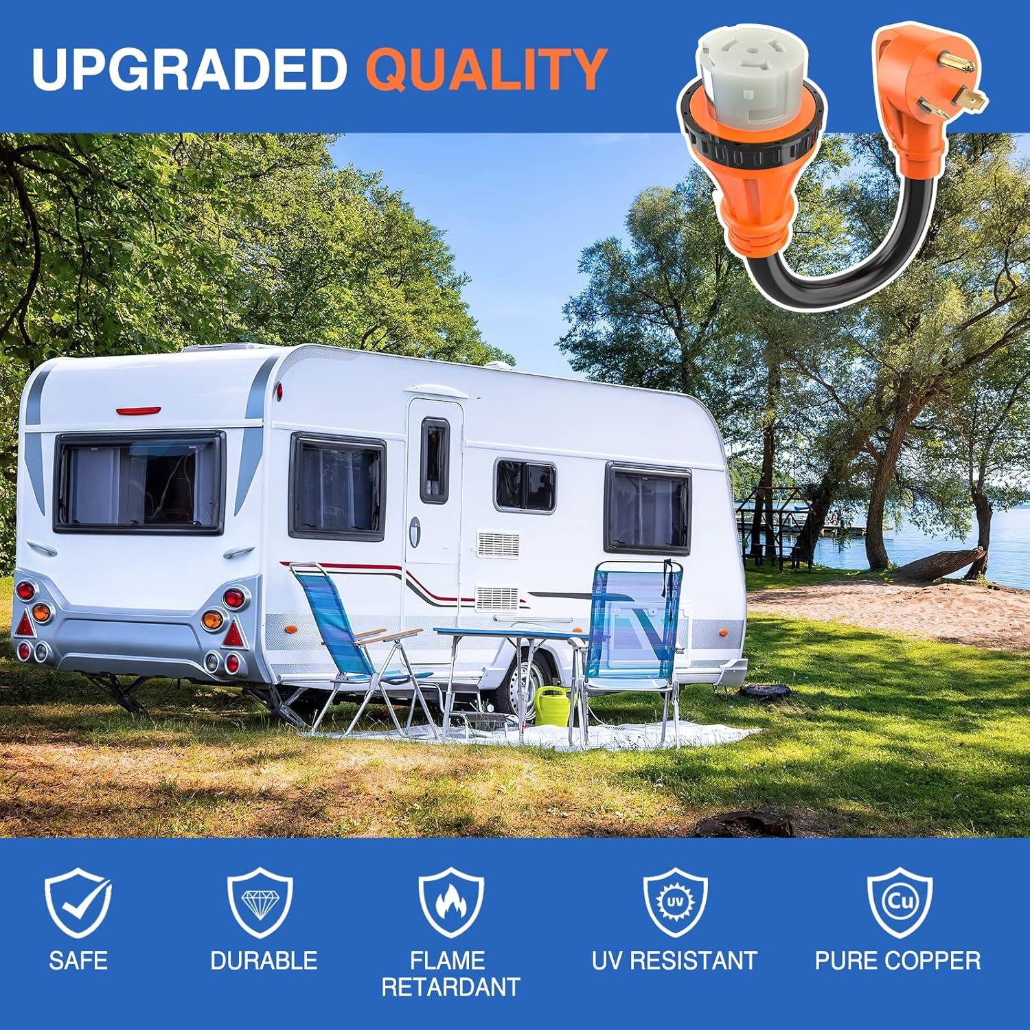 imageNilight Dryer Adapter Cord 30 Amp to 30Amp 4 Prong 125V250V 7500 Watt Pure Copper New Outlet Old Plug Conversion Heavy Duty 10 Gauge Wire 1430P 1030R 30M30F30M50F Locking