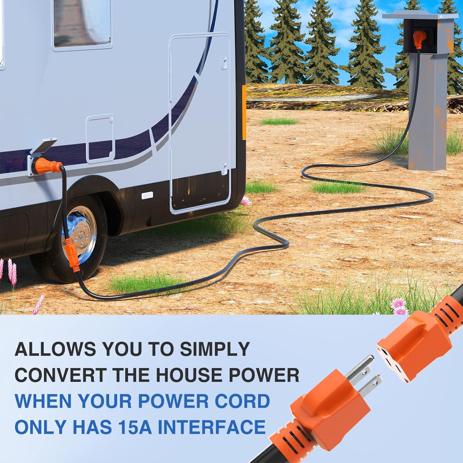 imageNilight Dryer Adapter Cord 30 Amp to 30Amp 4 Prong 125V250V 7500 Watt Pure Copper New Outlet Old Plug Conversion Heavy Duty 10 Gauge Wire 1430P 1030R 30M30FOrange