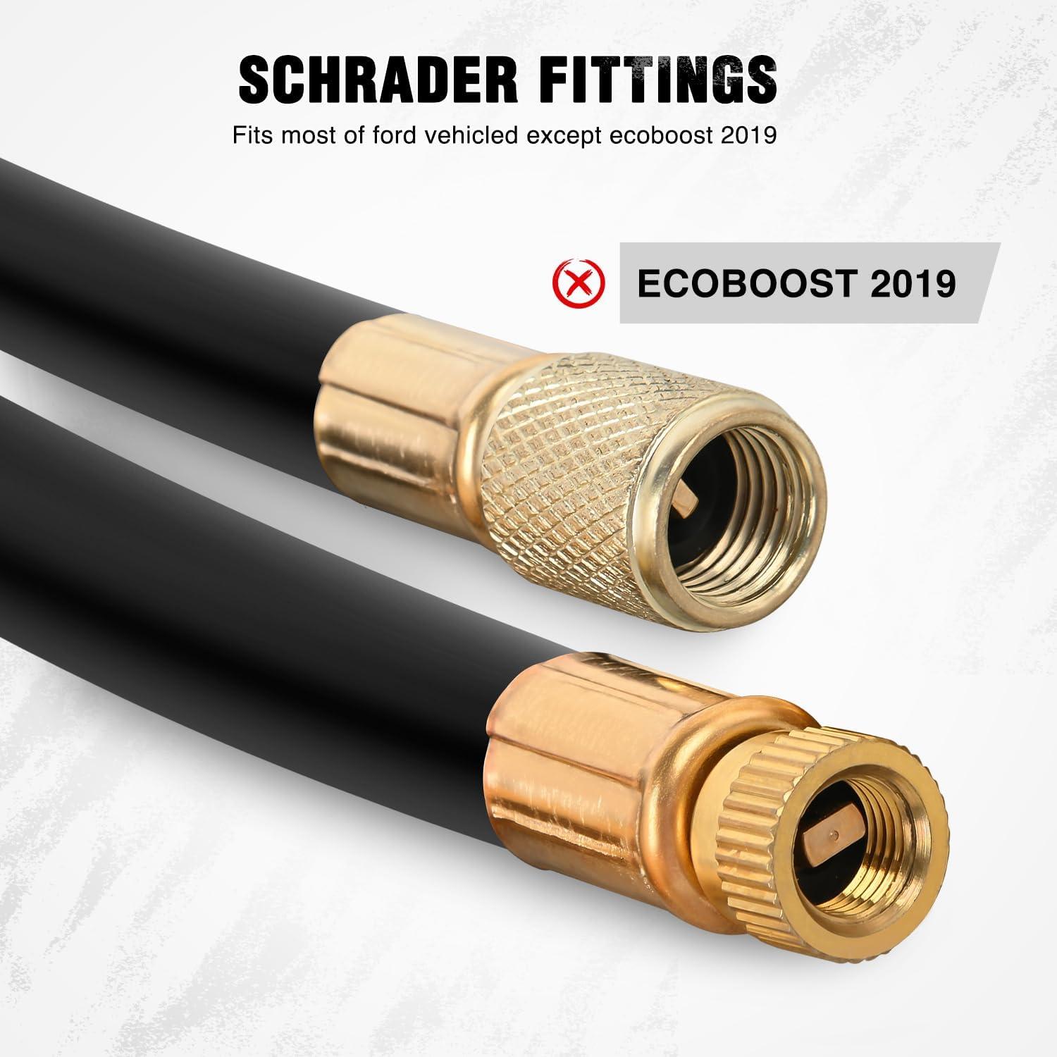 imageNilight Fuel Pressure Gauge Tester Kit with Quick Connected Hose 0100 PSI Fuel Pressure Tester Tool with 630 789 949 Fuel Line Fittings 4PCSMaster A