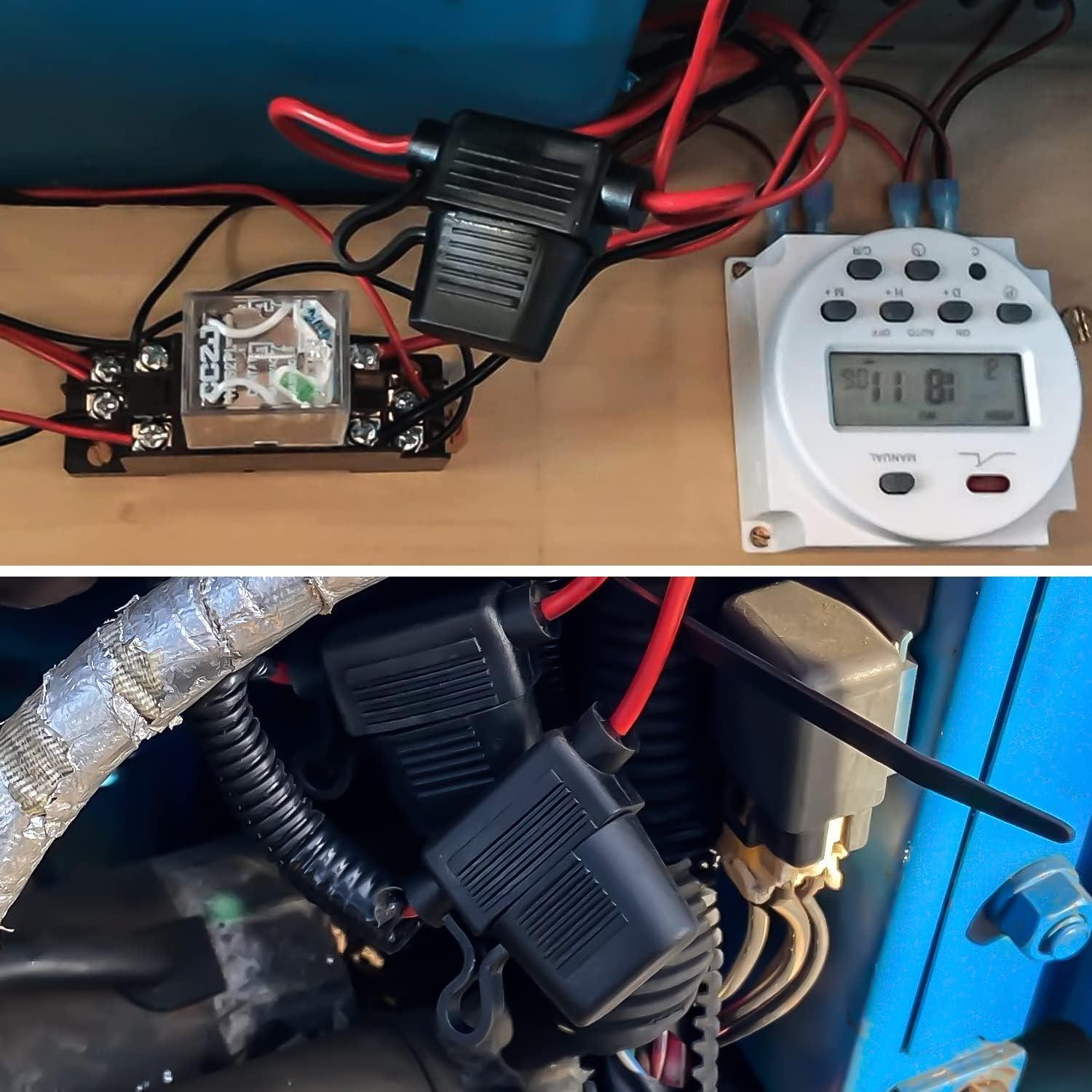 imageNilight GA0004 5Pack 12AWG Inline Wiring Harness 12 Gauge ATCATO Automotive Holder with 30A Fuse Blade Standard Plug Socket5 Pack 2 Years Warranty2Pcs 10AWG Maxi Fuse Holder