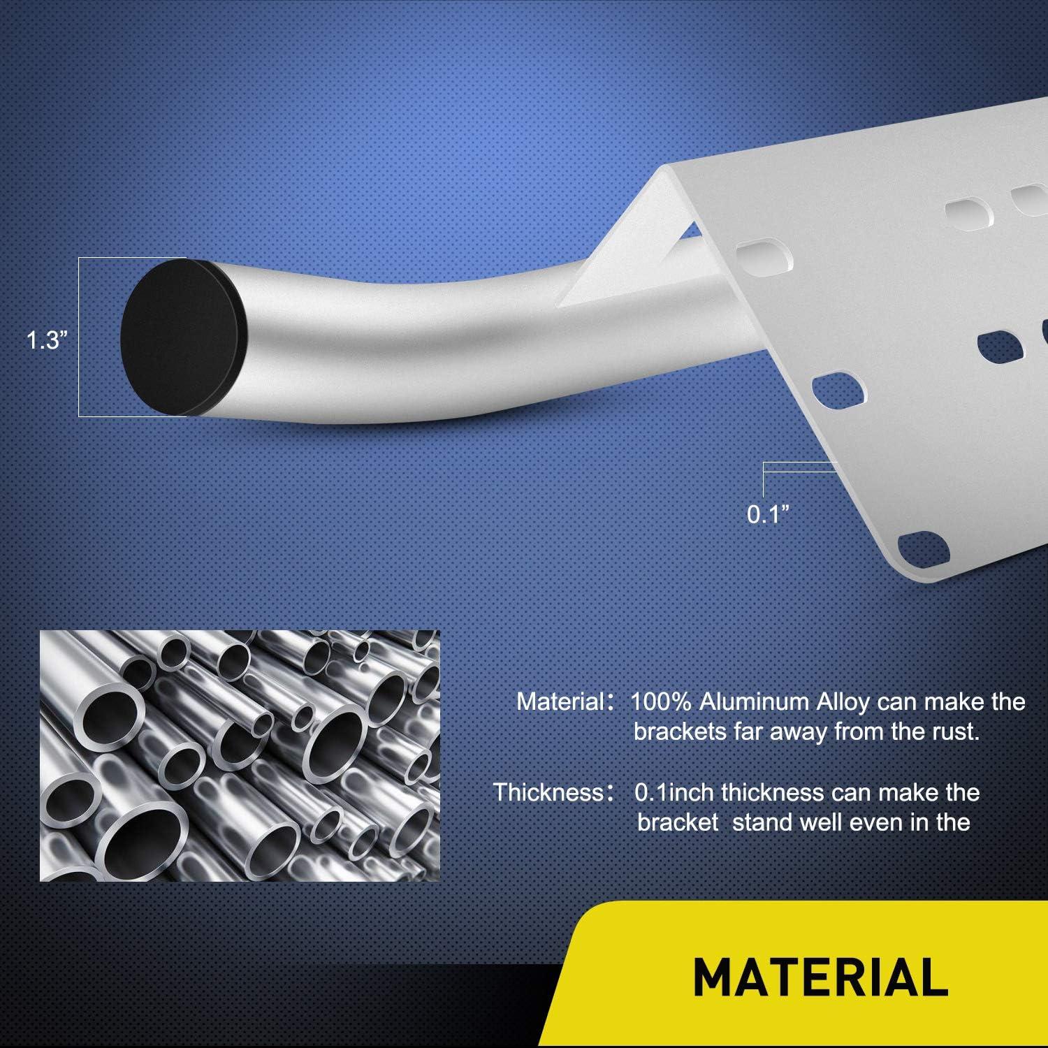 imageNilight Led Light Bar Mounting Bracket Front License Plate Frame Bracket License Plate Mounting Bracket Holder For OffRoad Lights Led Work Lamps Lighting BarsSilver 2 Years WarrantySilver