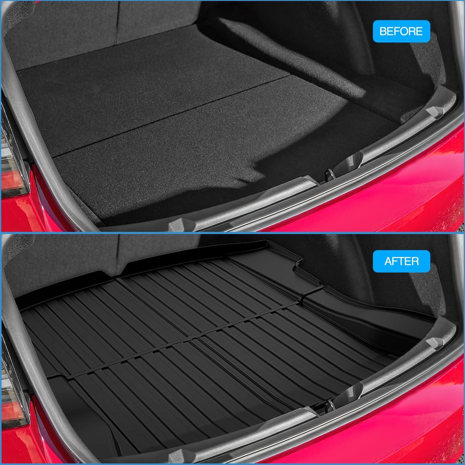 imageNilight TPE Floor Mats for Tesla Model Y 5Seat 2021 2022 2023 2024 2025 All Weather Custom Fit Heavy Duty Floor Liners20202023 Model 3 Cargo Mat