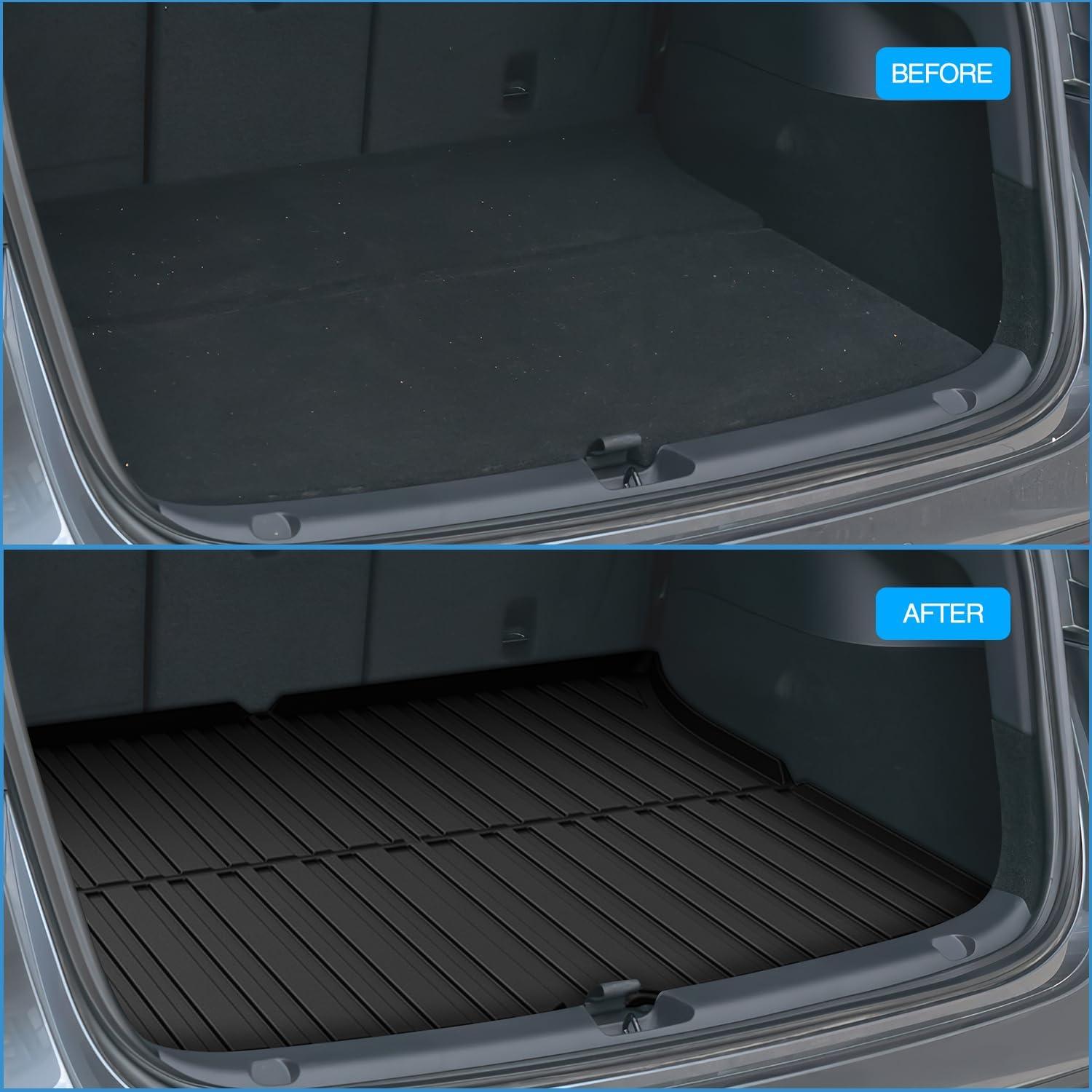 imageNilight TPE Floor Mats for Tesla Model Y 5Seat 2021 2022 2023 2024 2025 All Weather Custom Fit Heavy Duty Floor Liners20202025 Model Y 5 Seat Cargo Mat