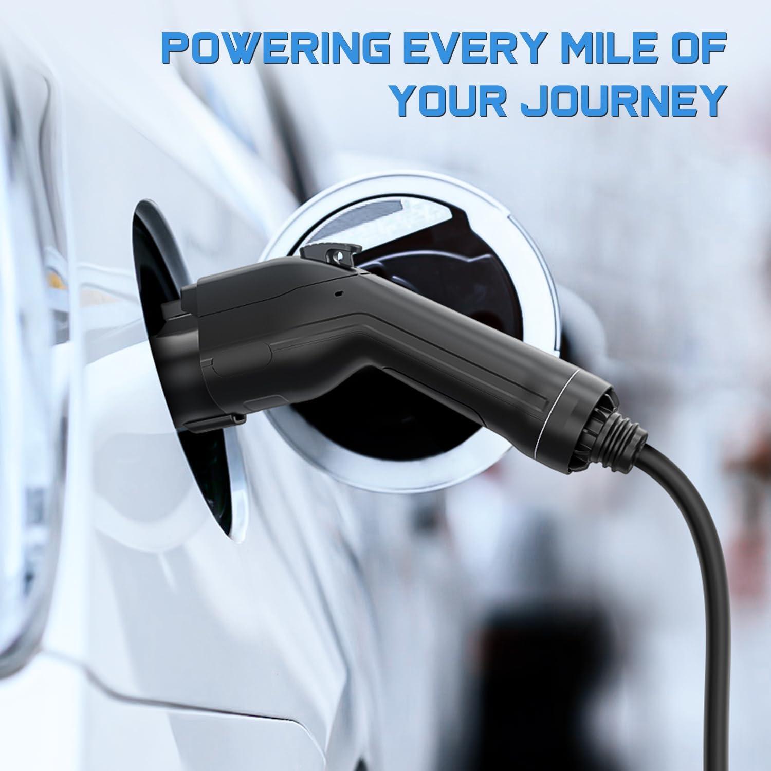 imageNilight Tesla to J1772 Adapter 48A 250AC Fit for All J1772 EVs All J1772 EVs Portable Charger Adapter Compatible with Tesla Destination Charger Mobile Connector Wall ConnectorJ1772 to Tesla Adapter