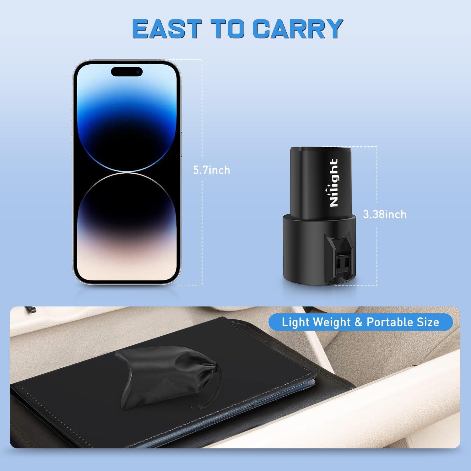 imageNilight Tesla to J1772 Adapter 48A 250AC Fit for All J1772 EVs All J1772 EVs Portable Charger Adapter Compatible with Tesla Destination Charger Mobile Connector Wall ConnectorJ1772 to Tesla Adapter