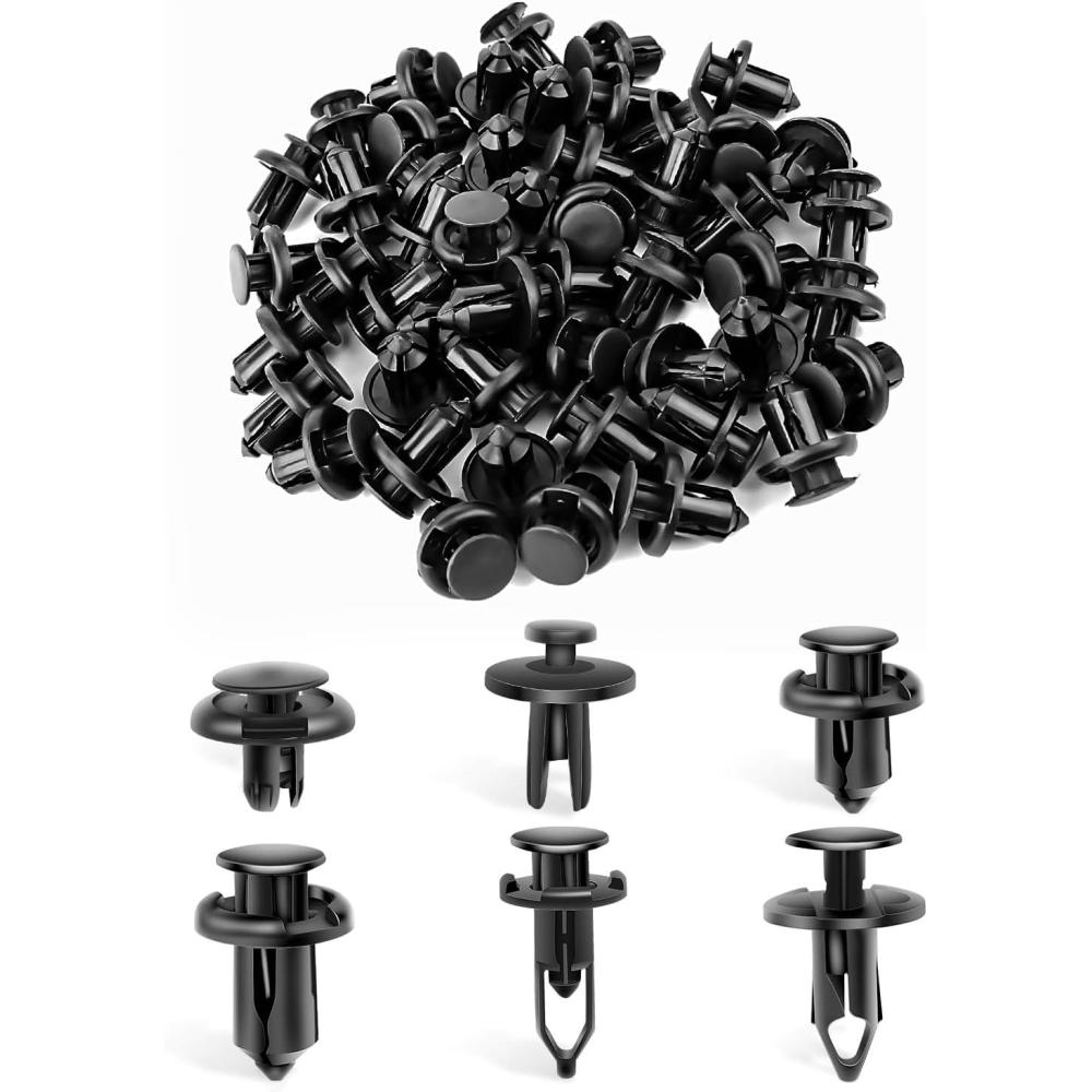imageNilight 101Pcs Engine Under Cover PushType Retainer for Lexus ampampToyota Clips 9046707201 Front Bumper Nut Grommet Avalon ampamp Camry 9018906193 Liner Screw Bolt 9015960477 with Fastener Remover121 63mm 8mm 9mm 10mm Clips Tools