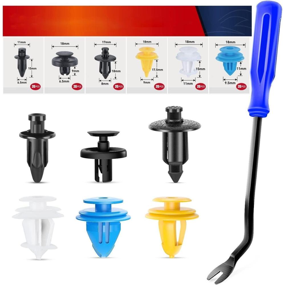 imageNilight 101Pcs Engine Under Cover PushType Retainer for Lexus ampampToyota Clips 9046707201 Front Bumper Nut Grommet Avalon ampamp Camry 9018906193 Liner Screw Bolt 9015960477 with Fastener RemoverFor GM Toyata Lexus Subaru
