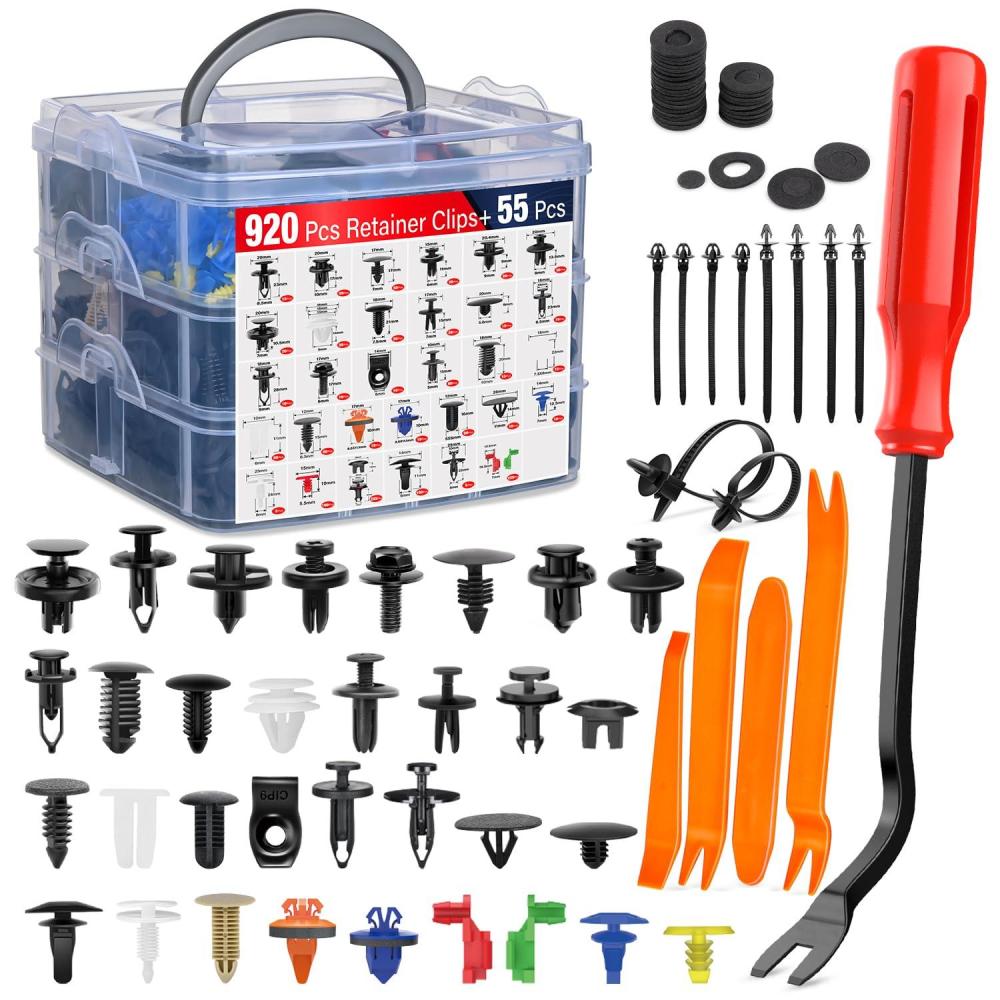 imageNilight 181PCS Car Bumper Retainer Clips with Fastener Remover for Lexus Toyota 4Runner Tacoma RAV4 Scion 7549535010 7539735010 9018906065 9018906013 9018906028 90467072012 Years Warranty975Pcs