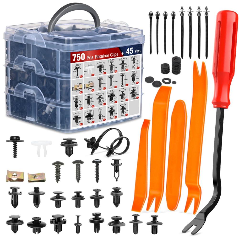 imageNilight 181PCS Car Bumper Retainer Clips with Fastener Remover for Lexus Toyota 4Runner Tacoma RAV4 Scion 7549535010 7539735010 9018906065 9018906013 9018906028 90467072012 Years Warranty795Pcs