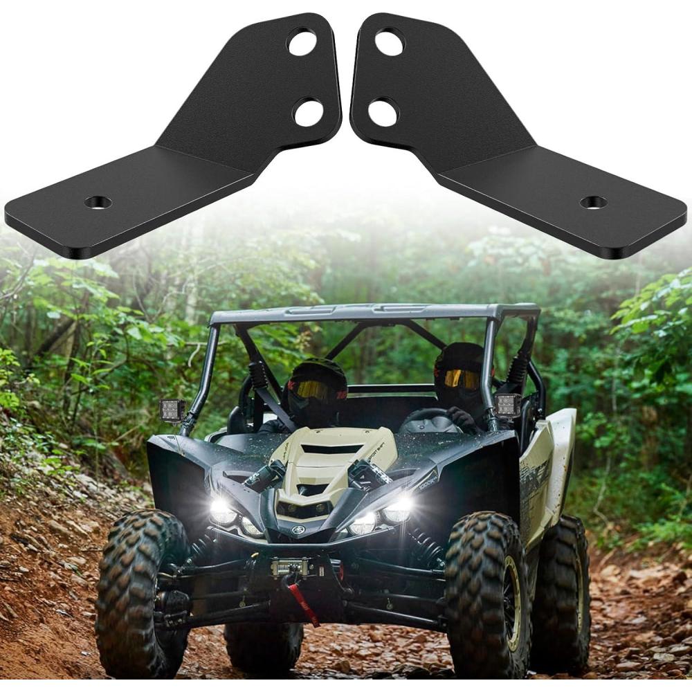 imageNilight 2PCS Side Pillar Mounting Brackets LED Metal Mounting Brackets for UTV Off Road 20142018 Polaris RZR XP 1000 RZR 900 2 Years Warranty 90045B BlackYamaha YXZ 1000R 20162024