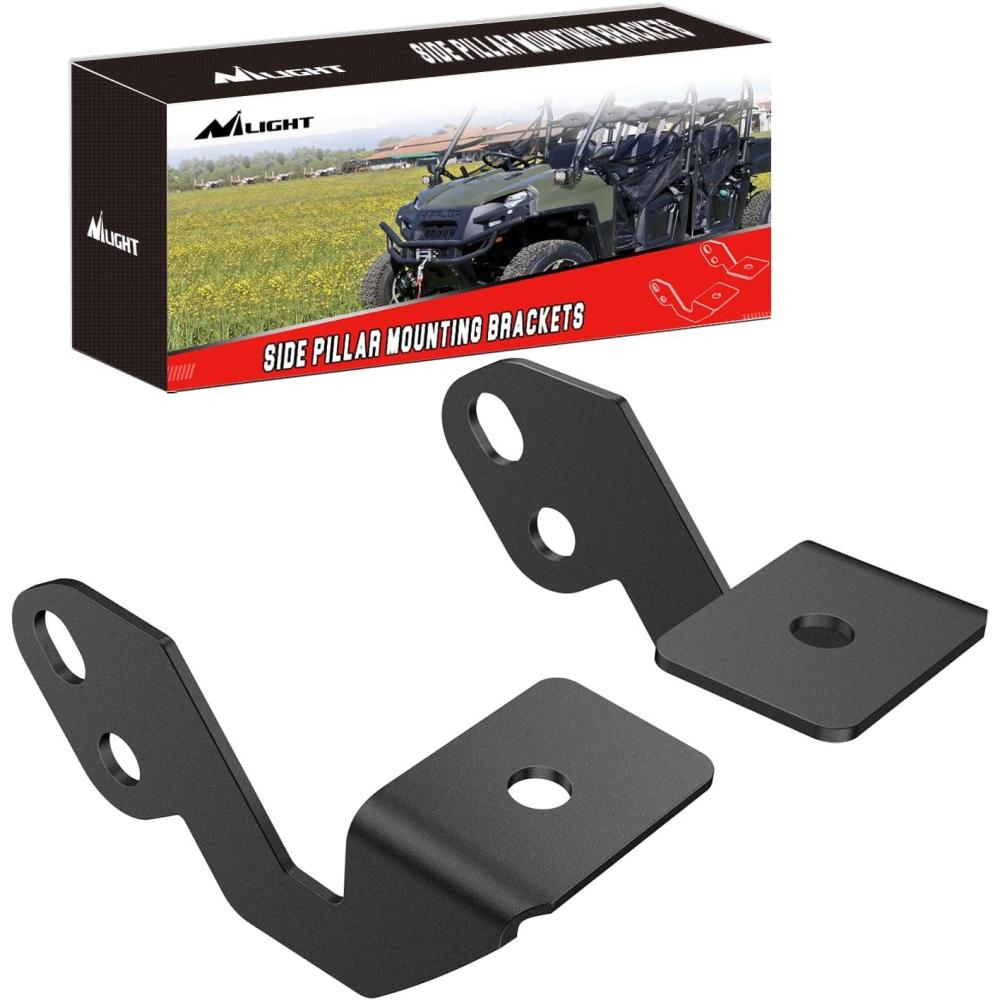 imageNilight 2PCS Side Pillar Mounting Brackets LED Metal Mounting Brackets for UTV Off Road 20142018 Polaris RZR XP 1000 RZR 900 2 Years Warranty 90045B BlackPolaris XP 1000 RZR 900 20142018