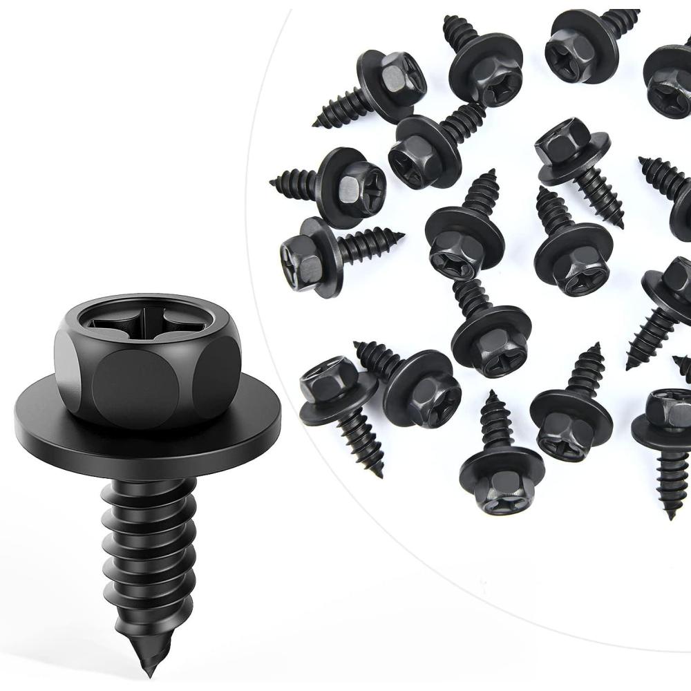 imageNilight 425 Pcs Car Retainer Clips Fastener Remover Tailgate Handle Rod Clip  19 Most Popular Sizes Auto Push Pin Rivets Set  Compatible with GM Ford Toyota Honda Chrysler2 Years Warranty25 Screw 6mm