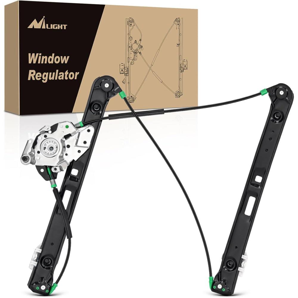 imageNilight 740485 Front Passenger Side Power Window RegulatorCompatible with BMW E46 323i 325i 325xi 328i 330i 330xi 1999 2000 2001 2002 2003 2004 2005