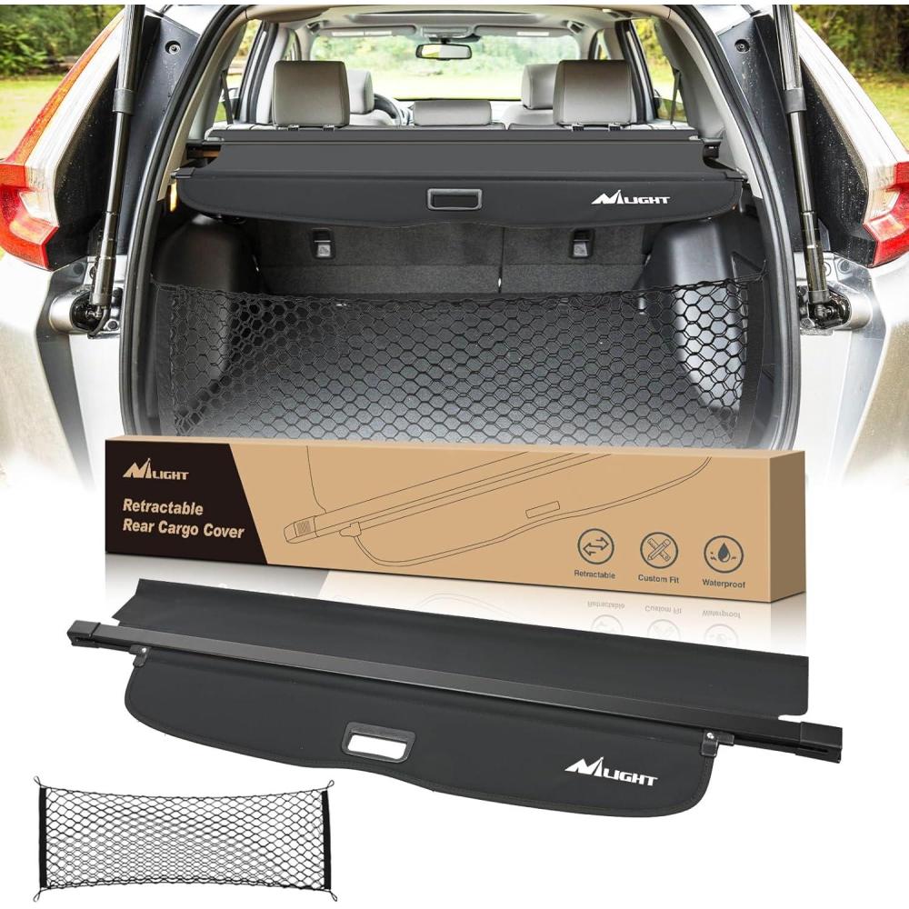 imageNilight Cargo Cover Fit for Honda CRV 2023 2024 2025 Retractable Privacy Security Shield Shade Rear Trunk Cover with Trunk Storage Net