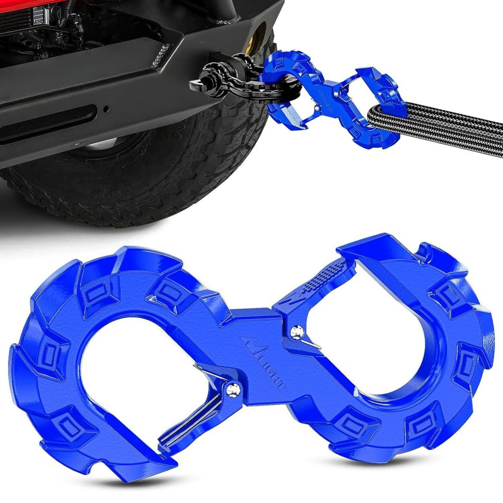 imageNilight Safety Chain Connector Link 12In Tow Hitch Hammerlock Coupling Link 2 Pcs Forged Steel Tow Chain Connector for Chain LinkRecovery Rope LinkShackle 12000 lbs Load Limit GreyBlue