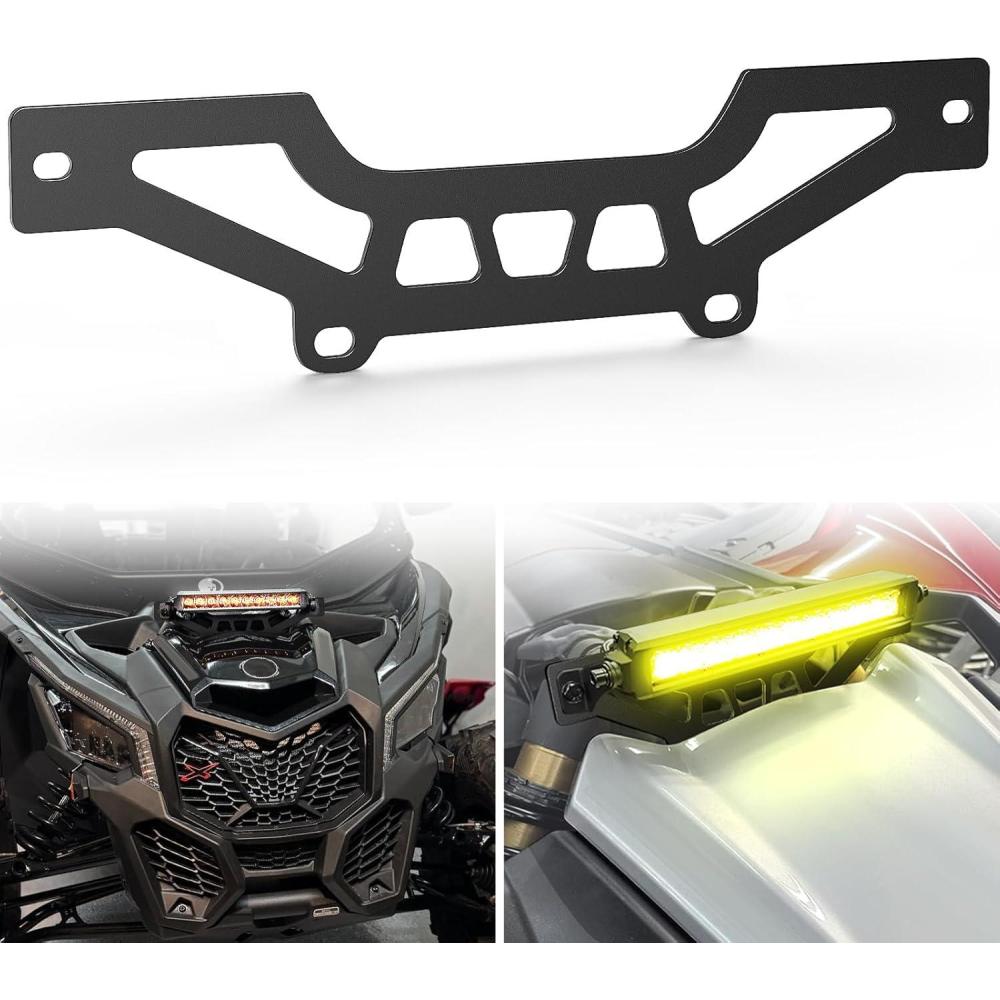 imageNilight Shock Tower 1014 Inch Light Bar UTV Front Side Hood Lights Mounting Brackets Compatible with CanAm Maverick X3 and Max X RS Turbo R 2017 2018 2019 2020 2021 2022 2023 2024