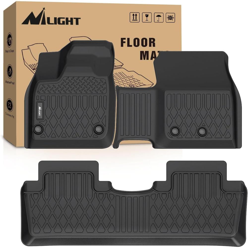 imageNilight TPE Floor Mats for Nissan Ariya 2023 2024 2025All Weather Custom Fit Heavy Duty Floor Liners