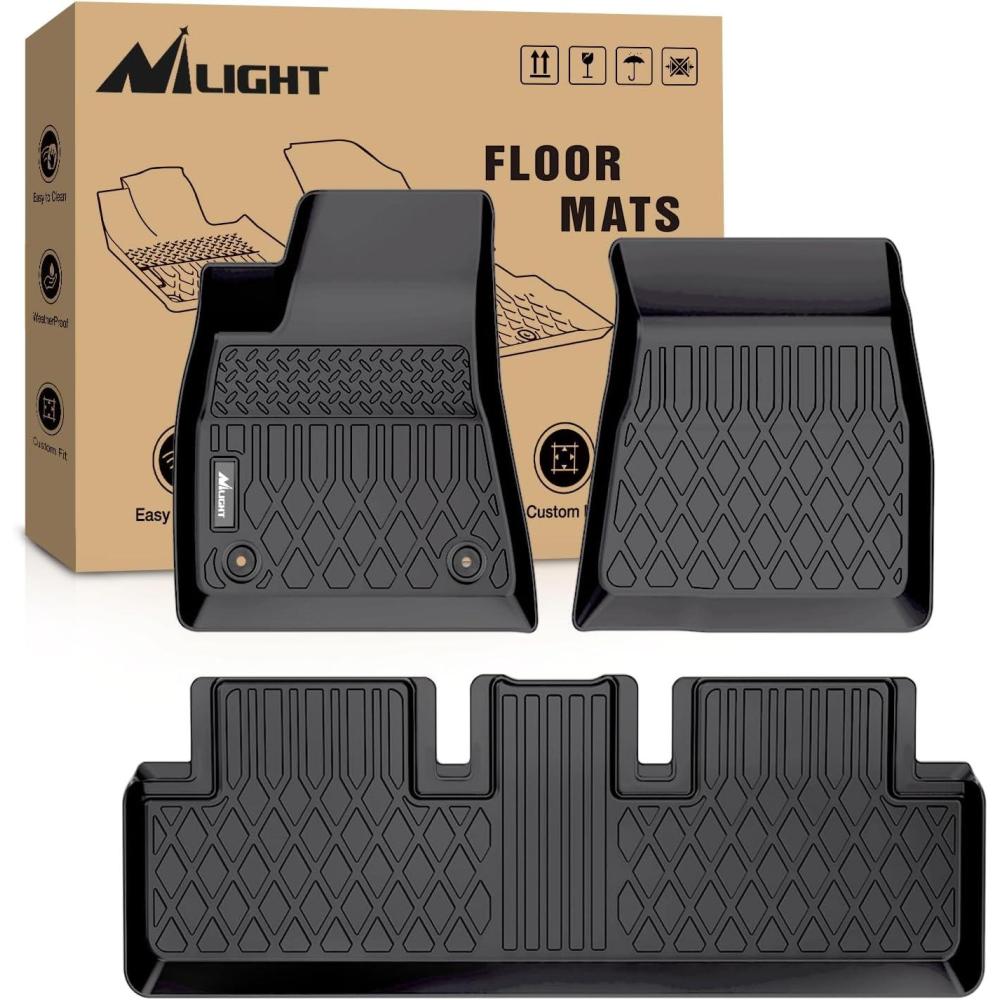 imageNilight TPE Floor Mats for Tesla Model Y 5Seat 2021 2022 2023 2024 2025 All Weather Custom Fit Heavy Duty Floor Liners20202023 Model 3