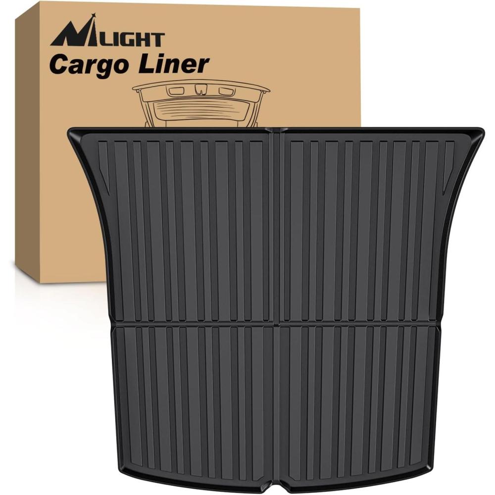 imageNilight TPE Floor Mats for Tesla Model Y 5Seat 2021 2022 2023 2024 2025 All Weather Custom Fit Heavy Duty Floor Liners20202025 Model Y 5 Seat Cargo Mat