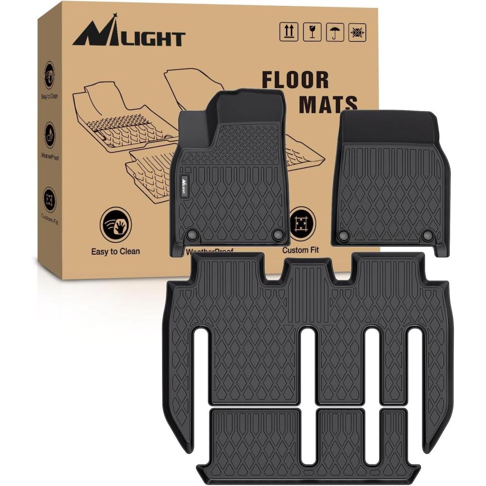 imageNilight TPE Floor Mats for Tesla Model Y 5Seat 2021 2022 2023 2024 2025 All Weather Custom Fit Heavy Duty Floor Liners20222024 Model X 7 Seat