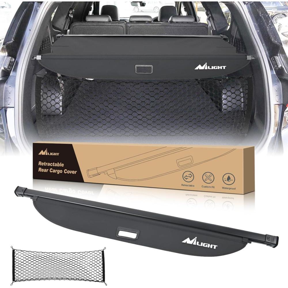 imageNilight Trunk Cargo Cover for Hyundai Santa Fe 2024 2025 Retractable Security Shade Rear Cargo Cover with Trunk Storage Net