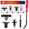 Nilight 101Pcs Engine Under Cover Push-Type Retainer for Lexus &Toyota Clips 90467-07201 Front Bumper Nut Grommet Avalon & Camry 90189-06193 Liner Screw Bolt 90159-60477 with Fastener Remover(61 Clips Tools)