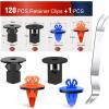 Nilight 101Pcs Engine Under Cover Push-Type Retainer for Lexus &Toyota Clips 90467-07201 Front Bumper Nut Grommet Avalon & Camry 90189-06193 Liner Screw Bolt 90159-60477 with Fastener Remover(121 Clips Tools)