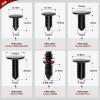 Nilight 146PCS Automotive Christmas Tree Clips Assortment -6 Most Common Sizes Universal Auto Body Shield Retainer Fastener Clip with Fasteners Remover, Replacement for GM Ford Honda Chrysler