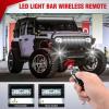 Nilight 16AWG Off-Road LED Light Bar Wiring Harness Kit 12V Relay On/Off Rocker Switch -2 Leads,2 Years Warranty(14AWG-1 Lead Remote +Flash)