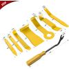 Nilight 19Pcs Trim Removal Tool Set Panel Fastener Clips Removal Automotive Plastic Upholstery Pliers Removal Install Car Tool with Storage Bag for Trim Panel Audio Clip Pliers (Yellow)(Yellow)