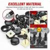 Nilight 200PCS Car Retainer Clips 6mm 7mm 8mm 9mm 10mm Expansion Screws Replacement Kit Bumper Push Rivet Clips for GM Ford Toyota Honda Chrysler Nissan(8Set License Plate Screw Kit)