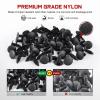 Nilight 200PCS Car Retainer Clips 6mm 7mm 8mm 9mm 10mm Expansion Screws Replacement Kit Bumper Push Rivet Clips for GM Ford Toyota Honda Chrysler Nissan(40 Clips 7.5mm)