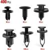 Nilight 240PCS Bumper Retainer Clips, Car Plastic Rivets Fasteners Remover Push Retainer Kit -Door Trim Panel Clips for Toyota GM Ford Honda Acura Chrysler,2 Years Warranty(400 Clips)