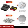 Nilight 260PCS 6 Pin Electrical Connector ‎Plug Male Female Terminal Wire Waterproof Connectors 6 Way Automotive Connect Set for Car Truck Motorcycle Marine Boat 10 Sets(6Pin Connector 200Pcs)