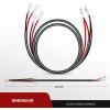 Nilight 2PCS 16 AWG Wiring Harness Extension Kit –Help 1 Lead Harness to Connect 2 Off Road LED Light Bar, 2 Year Warranty,Black