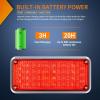 Nilight 2PCS 42LED Red Wireless Magnetic Strobe Lights Portable Warning Hazard Light Surface Mount Waterproof 5 Patterns for 12V 24V Cars Trucks Van Off Road Vehicles ATV