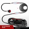 Nilight 2PCS Plug and Play 22AWG 5Feet Wiring Harness Switch Extension Kit for Off Road LED Work Light Bar(3Pin Switch Extension 2Pcs)