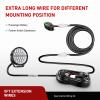 Nilight 2PCS Plug and Play 22AWG 5Feet Wiring Harness Switch Extension Kit for Off Road LED Work Light Bar(4Pin Switch Extension 1pc)