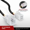 Nilight 2PCS Plug and Play 22AWG 5Feet Wiring Harness Switch Extension Kit for Off Road LED Work Light Bar(4Pin Switch Extension 1pc)