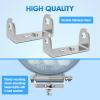 Nilight 2PCS Stainless Steel Mounting Base Brackets Adjustable Mount Bracket Kits for Round and Square 4.5Inch 27W 42W LED Light Bar