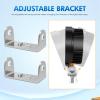 Nilight 2PCS Stainless Steel Mounting Base Brackets Adjustable Mount Bracket Kits for Round and Square 4.5Inch 27W 42W LED Light Bar
