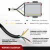 Nilight 4 Way Flat Trailer Y-Splitter Plug and Play Adapter Extension Harness for LED Tailgate Light Bar Trailer Lights,2 Years Warranty(4 Pin Trailer Extension Cable 25FT)