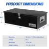 Nilight 44 Inch Truck Tool Box Heavy Duty Aluminum Stripes Plated Pick Up Truck Bed Toolboxes 44″x15″x15″ Waterproof Storage Organizer for Bed of Truck RV Trailer with Side Handle Lock Keys, Black(30″x13″x9.6″)